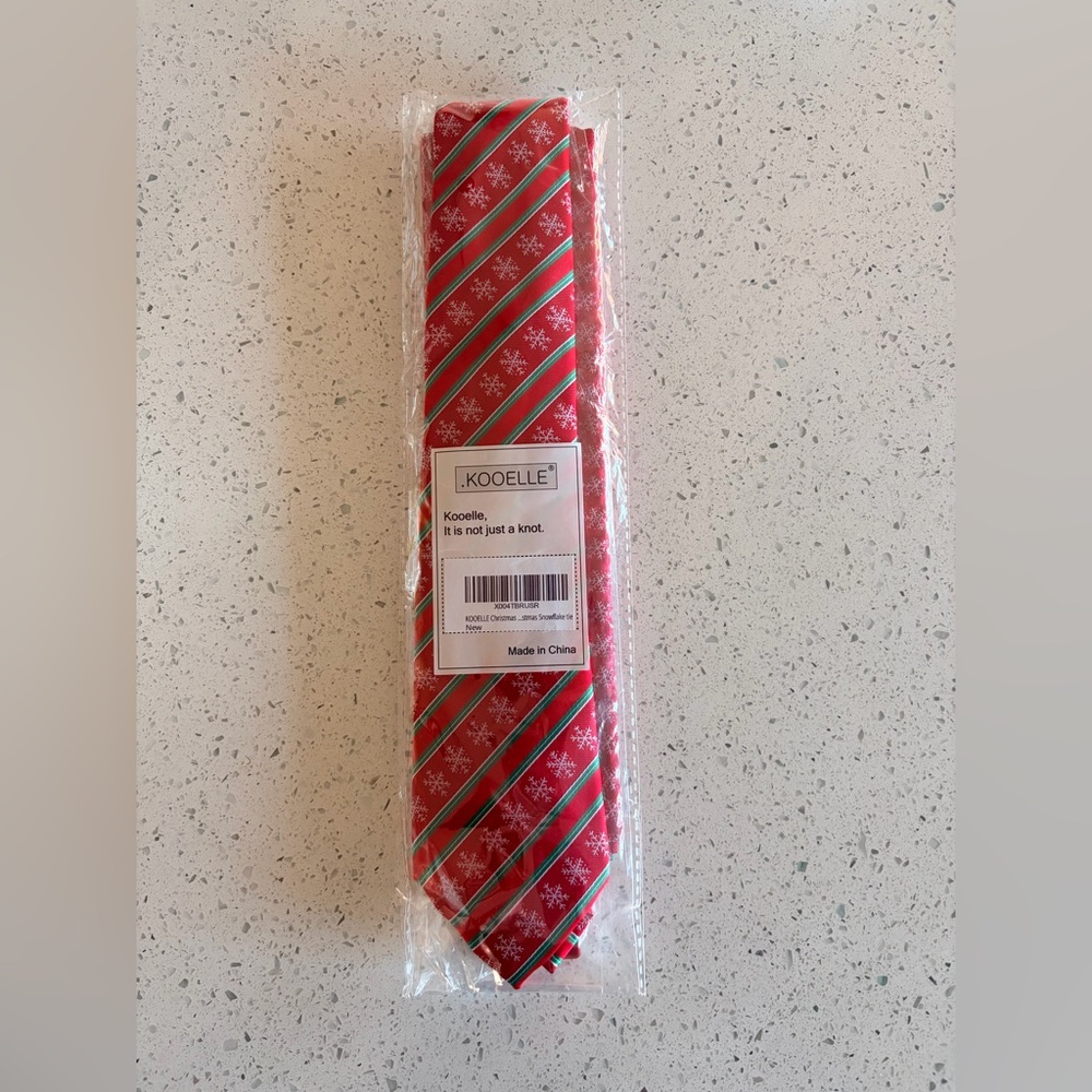 New Red Christmas Necktie